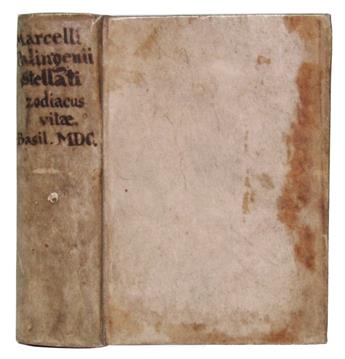 PALINGENIUS STELLATUS, MARCELLUS [i. e., pseud. of PIETRO ANGELO MANZOLLI]. Zodiacus vitae. 1600